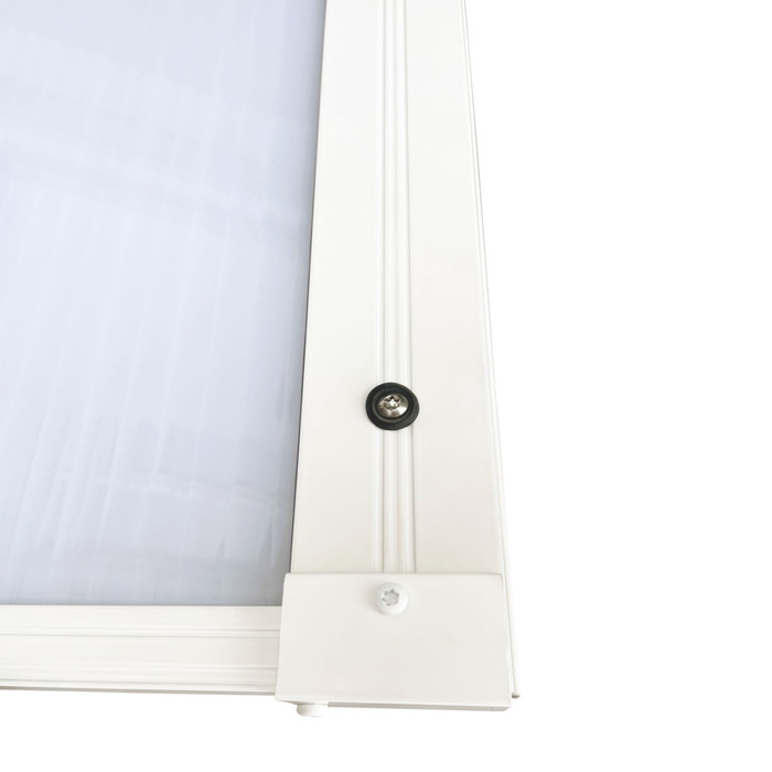 Kanaltak Komplett Klar Vit 10 mm - 4,0 x 8,612 m